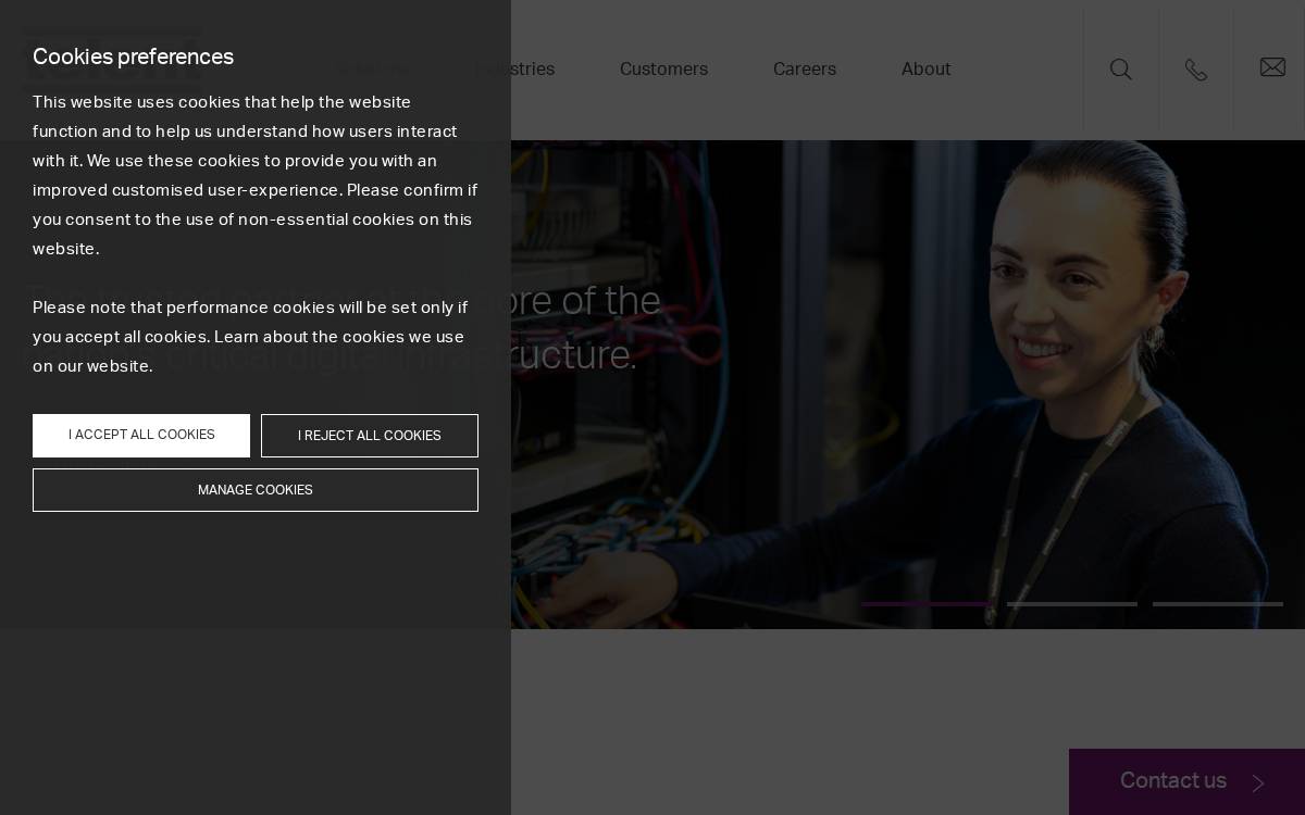 Telent website preview
