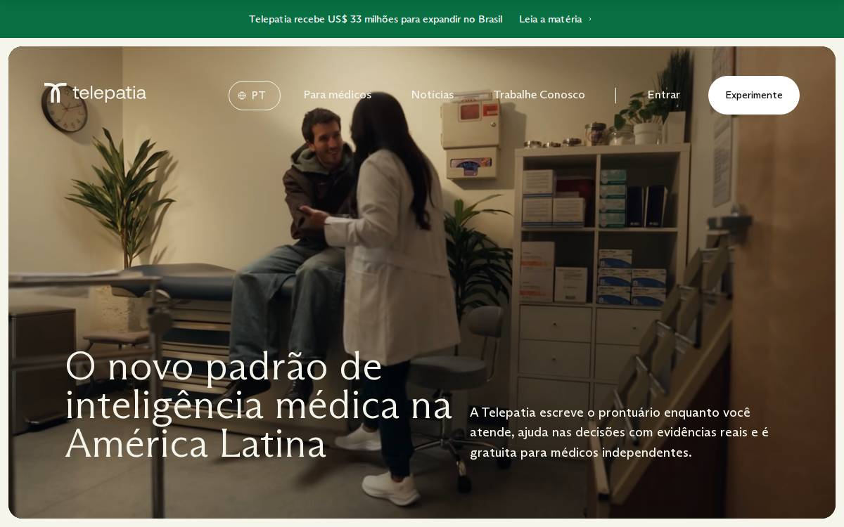 Telepatia AI website preview