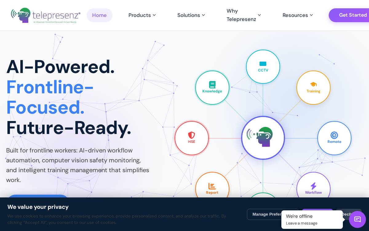 Telepresenz website preview