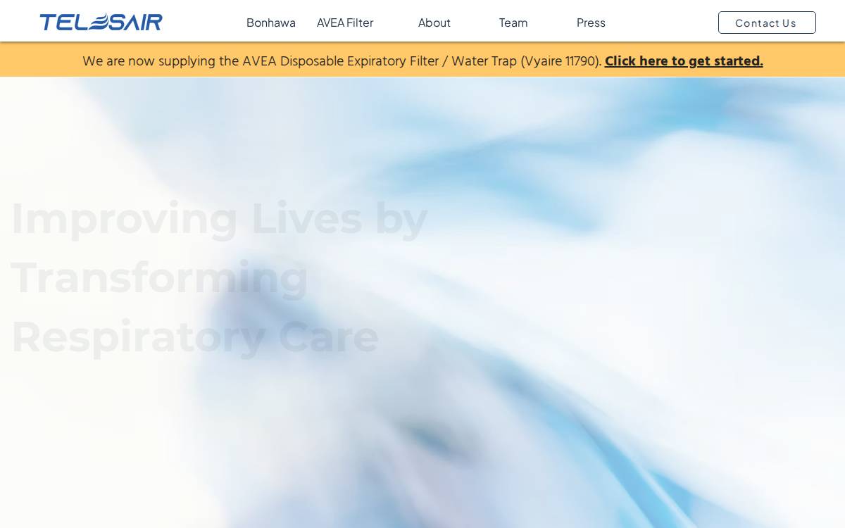 Telesair website preview