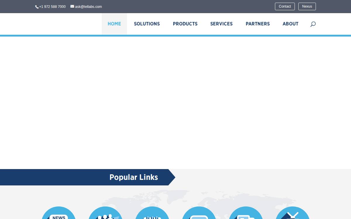 Tellabs website preview