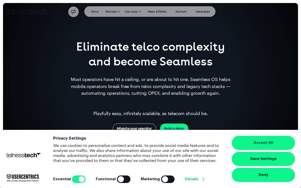 Telness Tech website preview