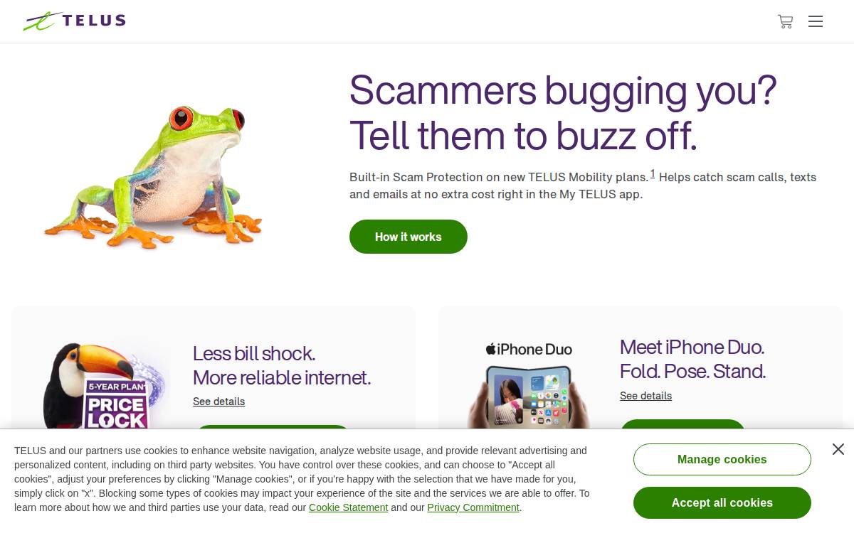 TELUS Pollinator Fund for Good website preview