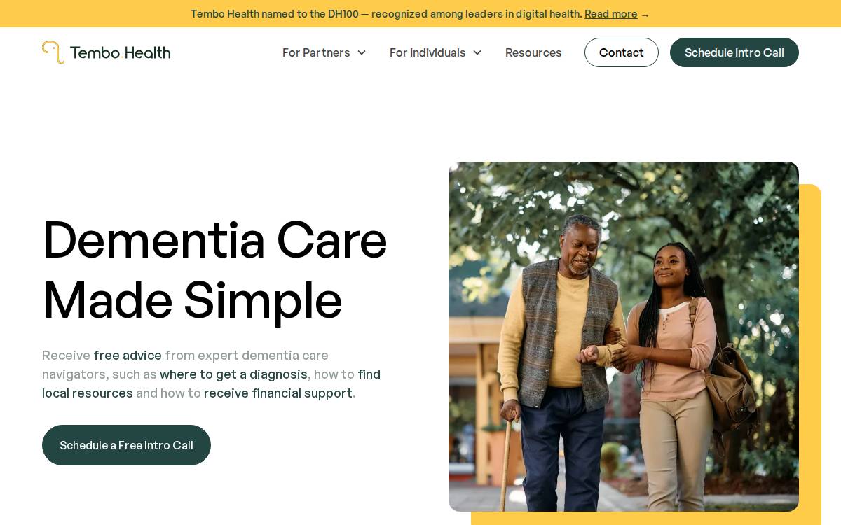 Tembo Health website preview