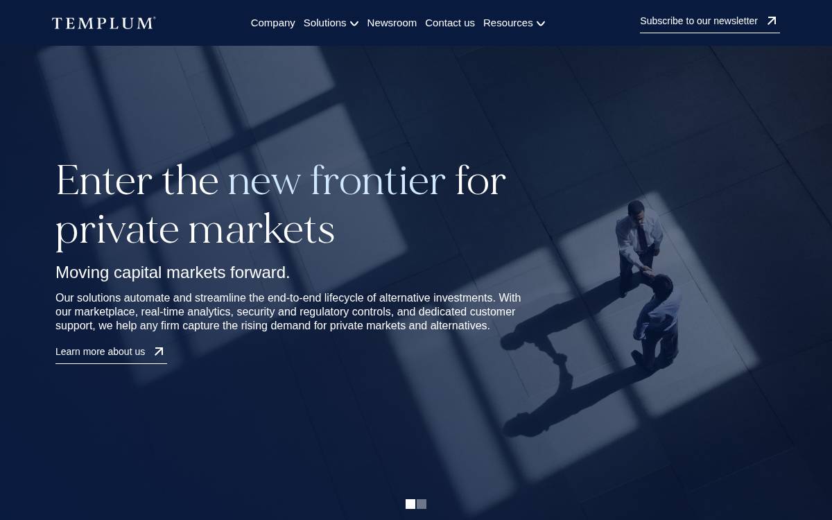 Templum website preview