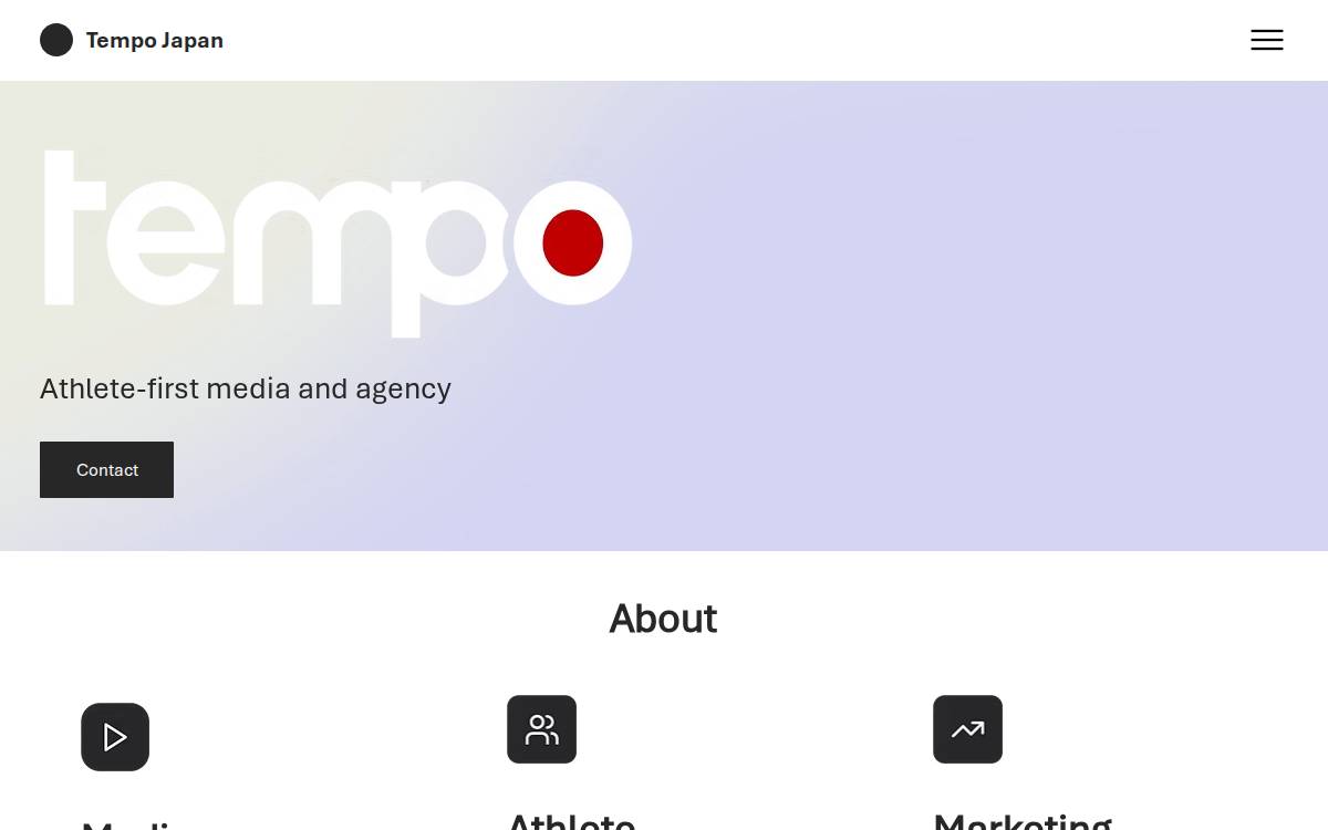 Tempojapan website preview
