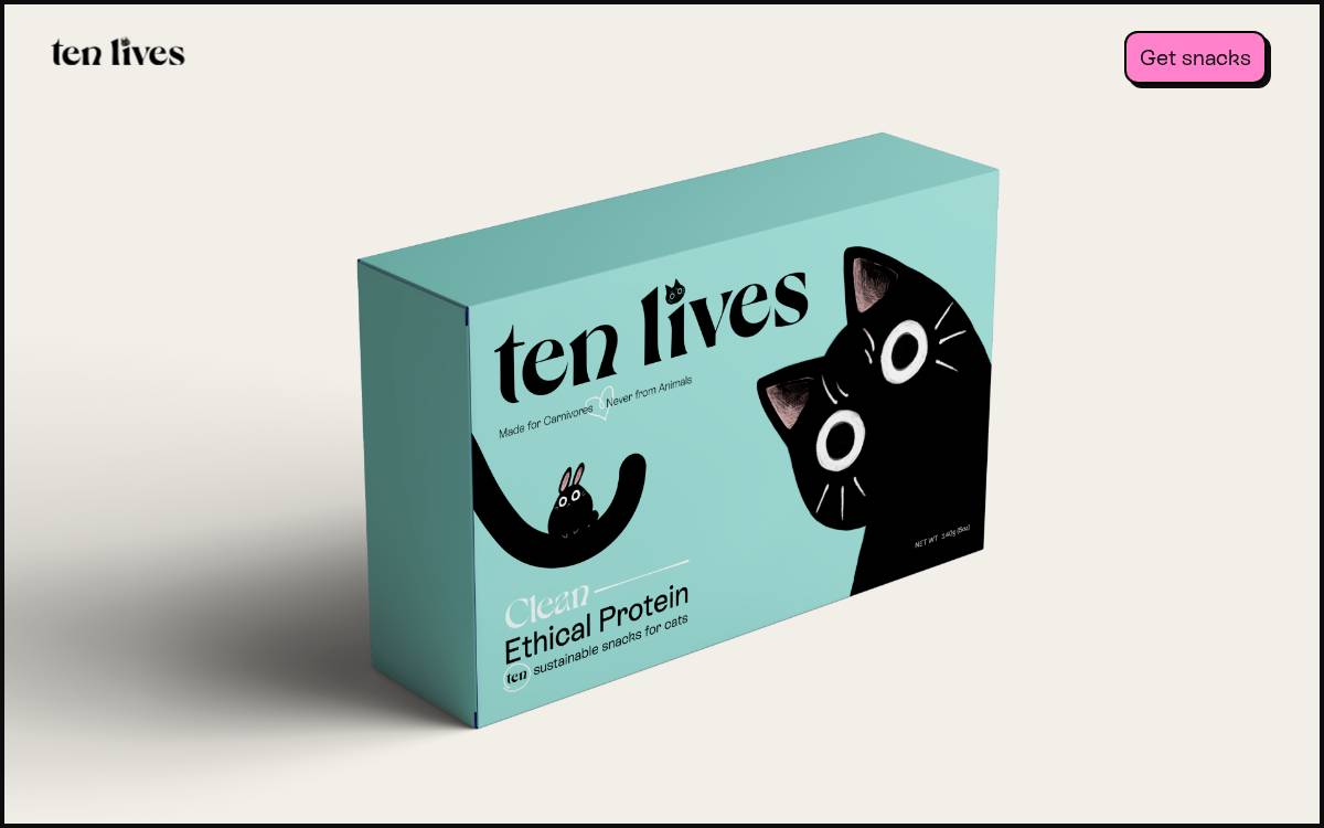 Ten Lives website preview