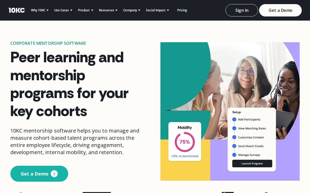 Ten Thousand Coffees website preview