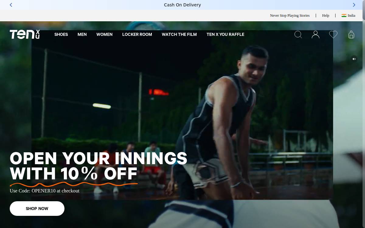 Ten x You website preview
