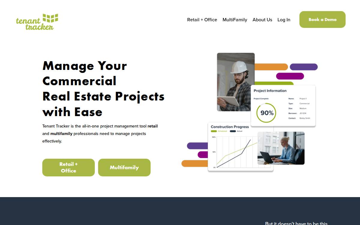 Tenanttracker website preview