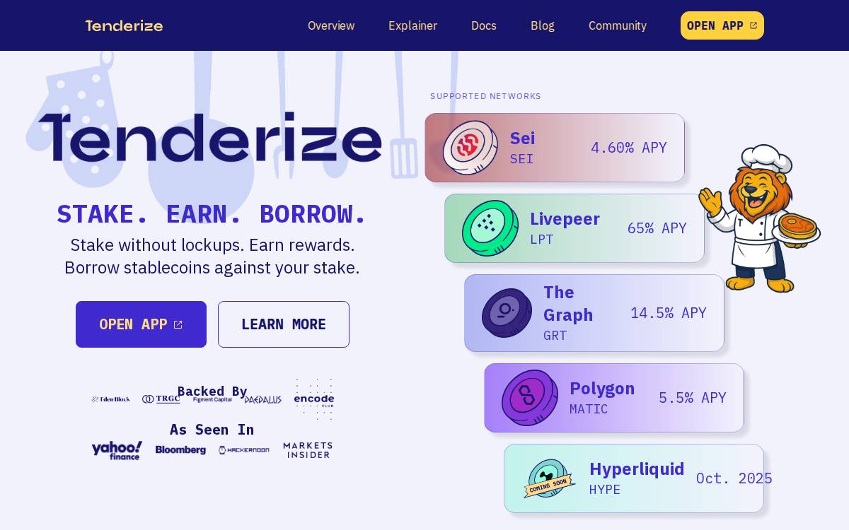 Tenderize website preview