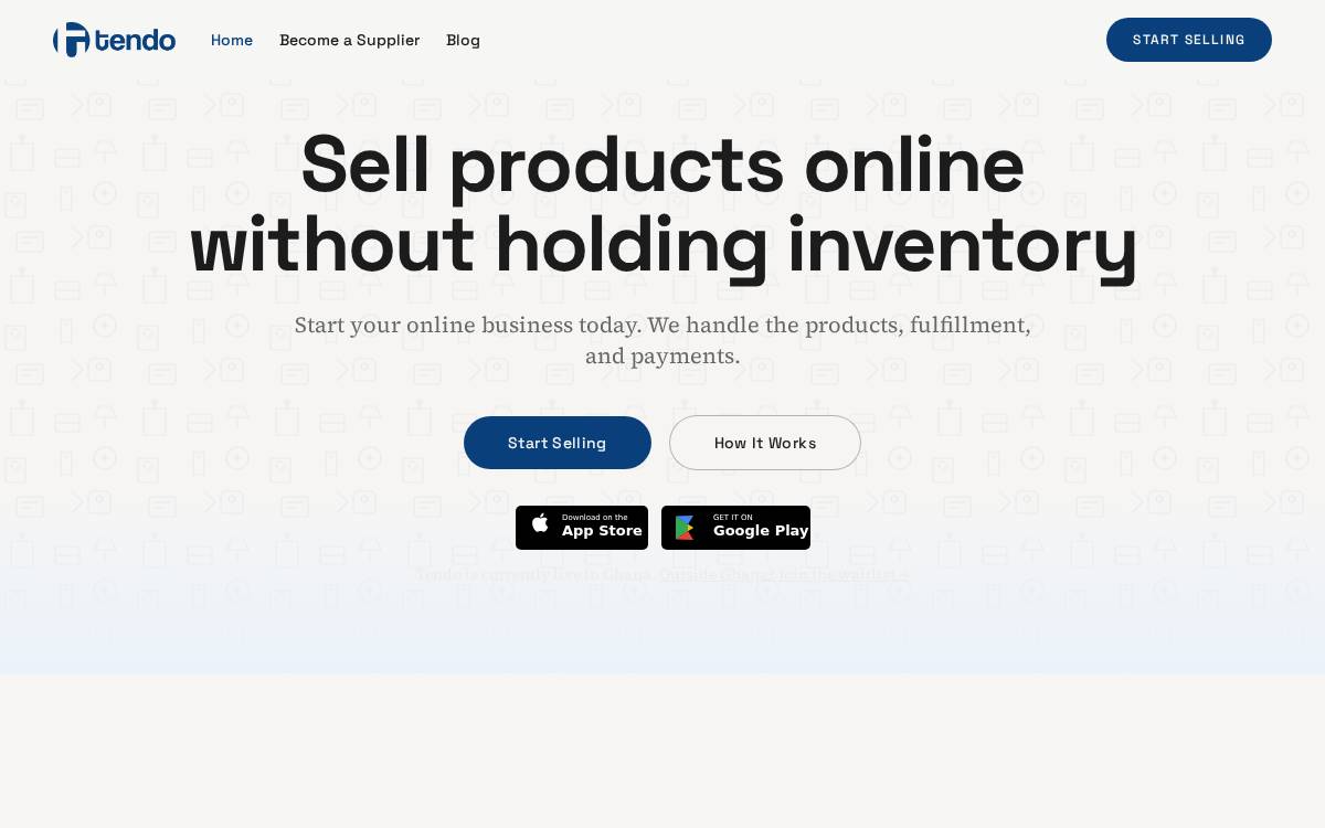 Tendo website preview
