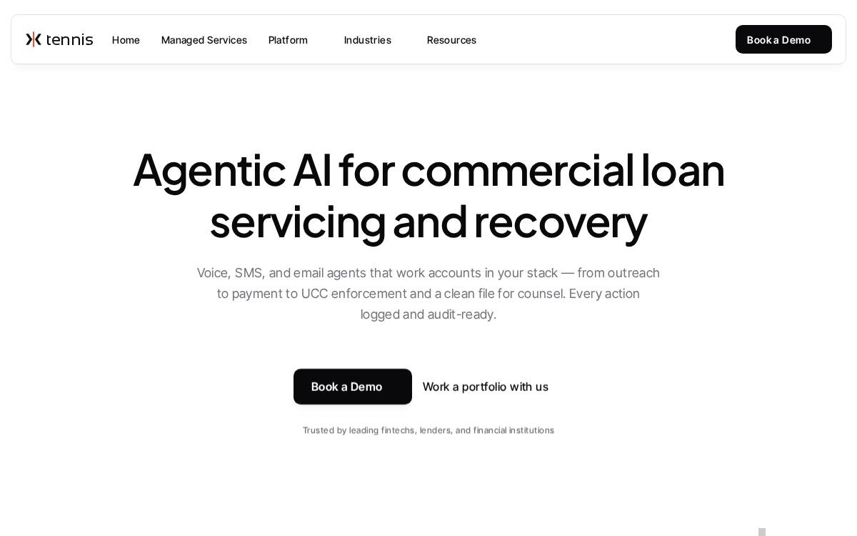 Tennisfinance website preview
