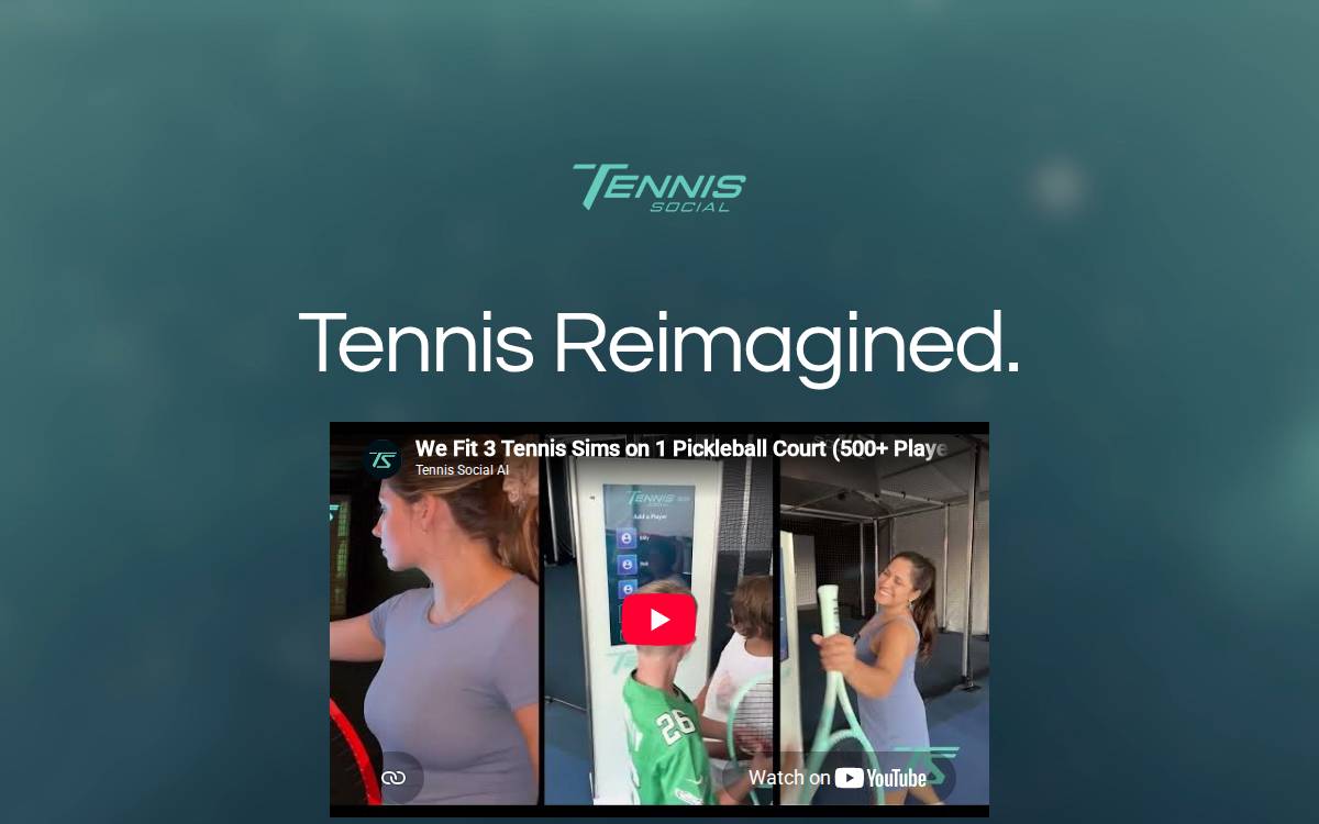Tennissocial website preview