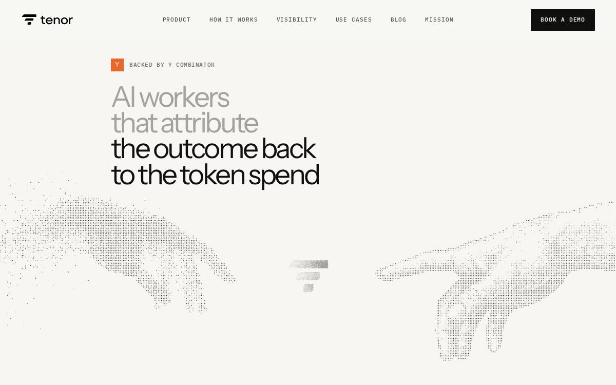 Tenor website preview