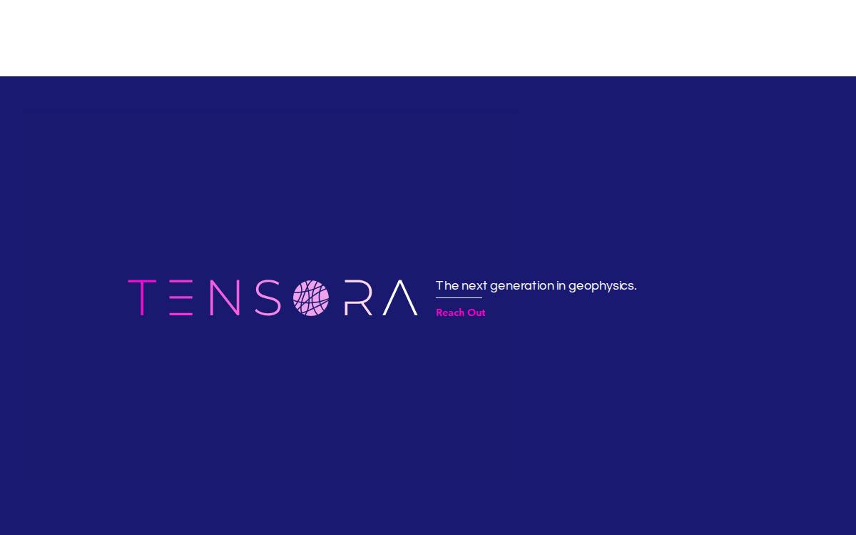 Tensora website preview