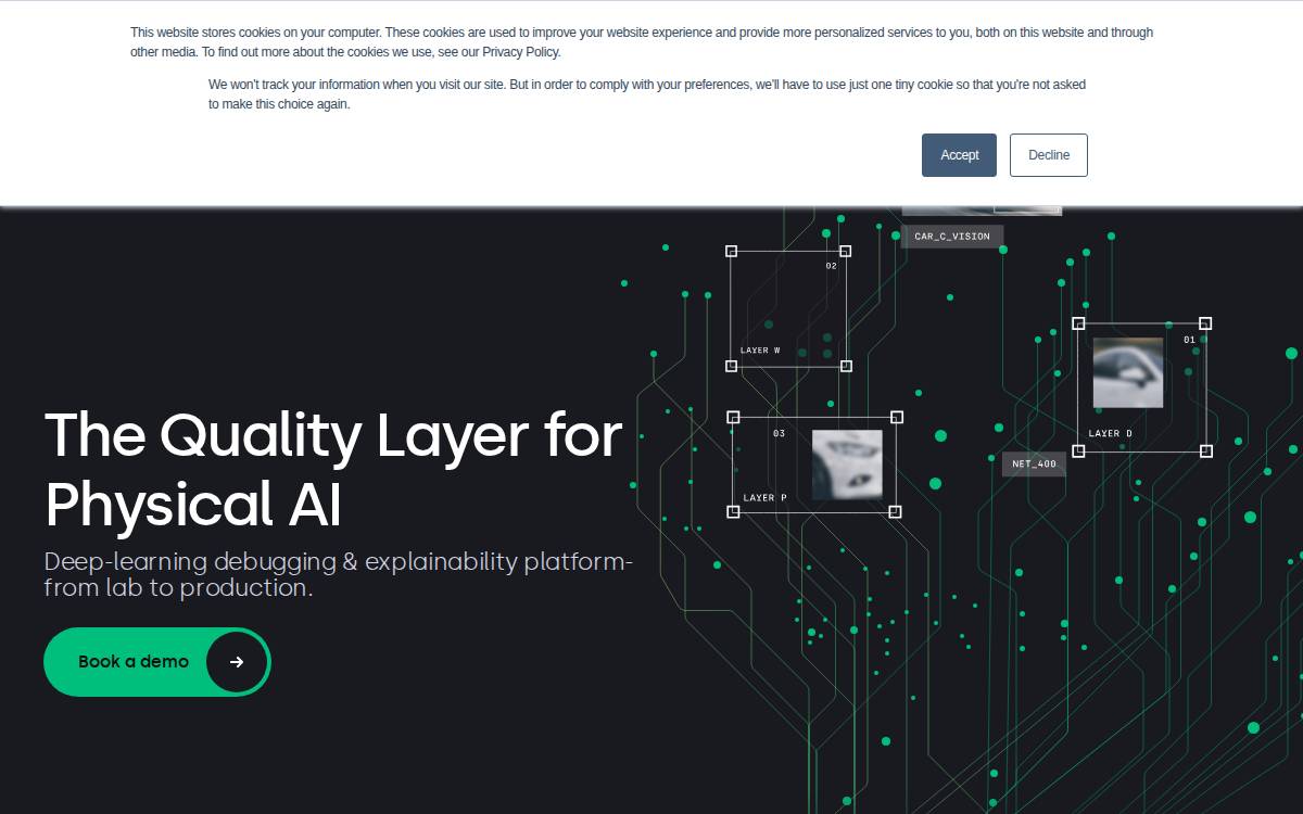 Tensorleap website preview