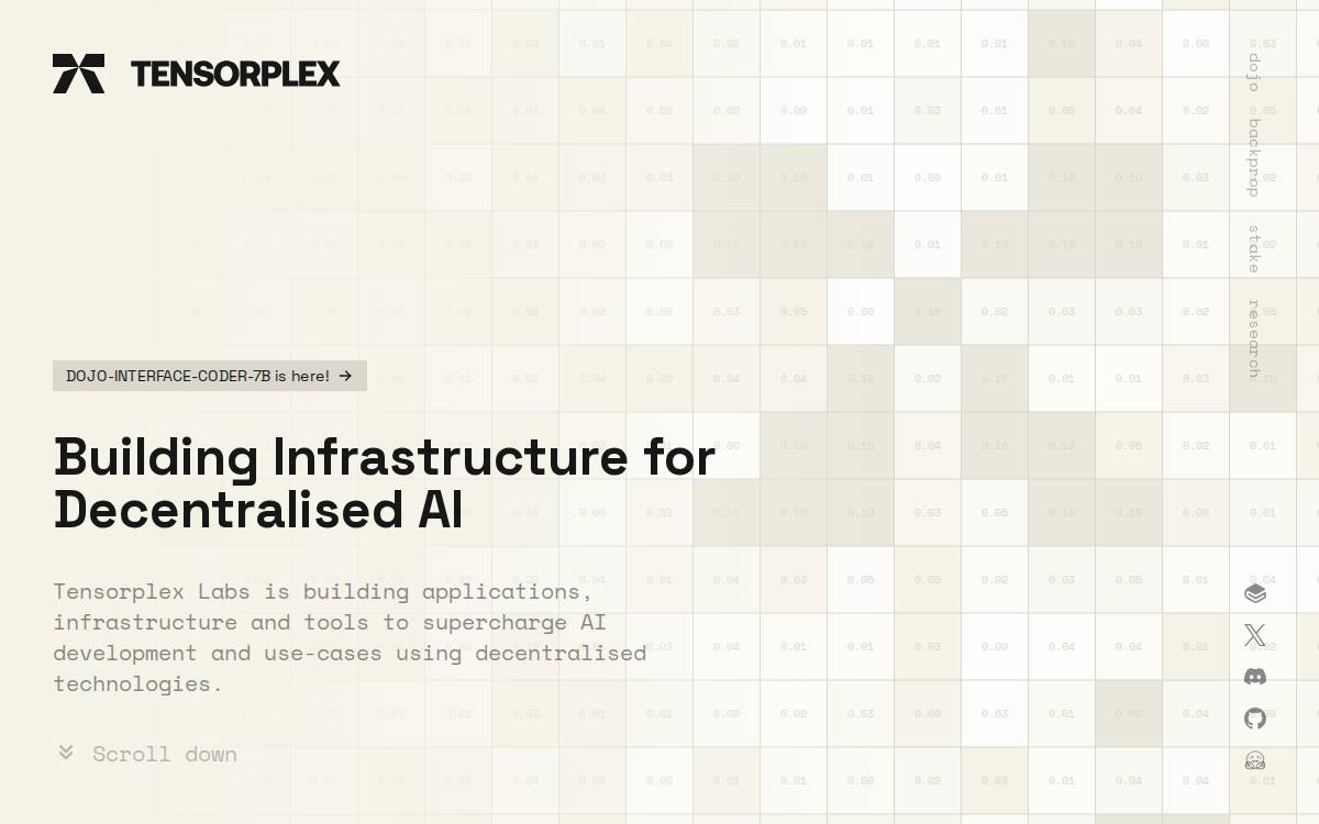 Tensorplex website preview