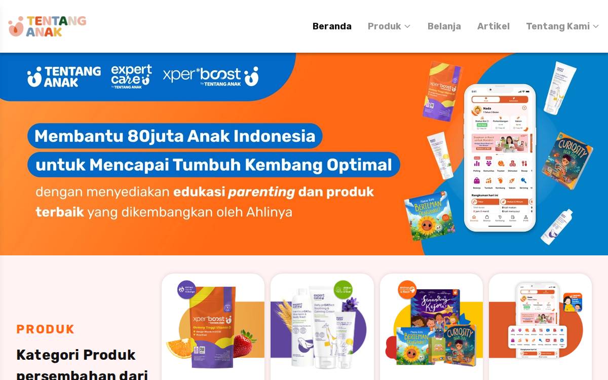 Tentang Anak website preview