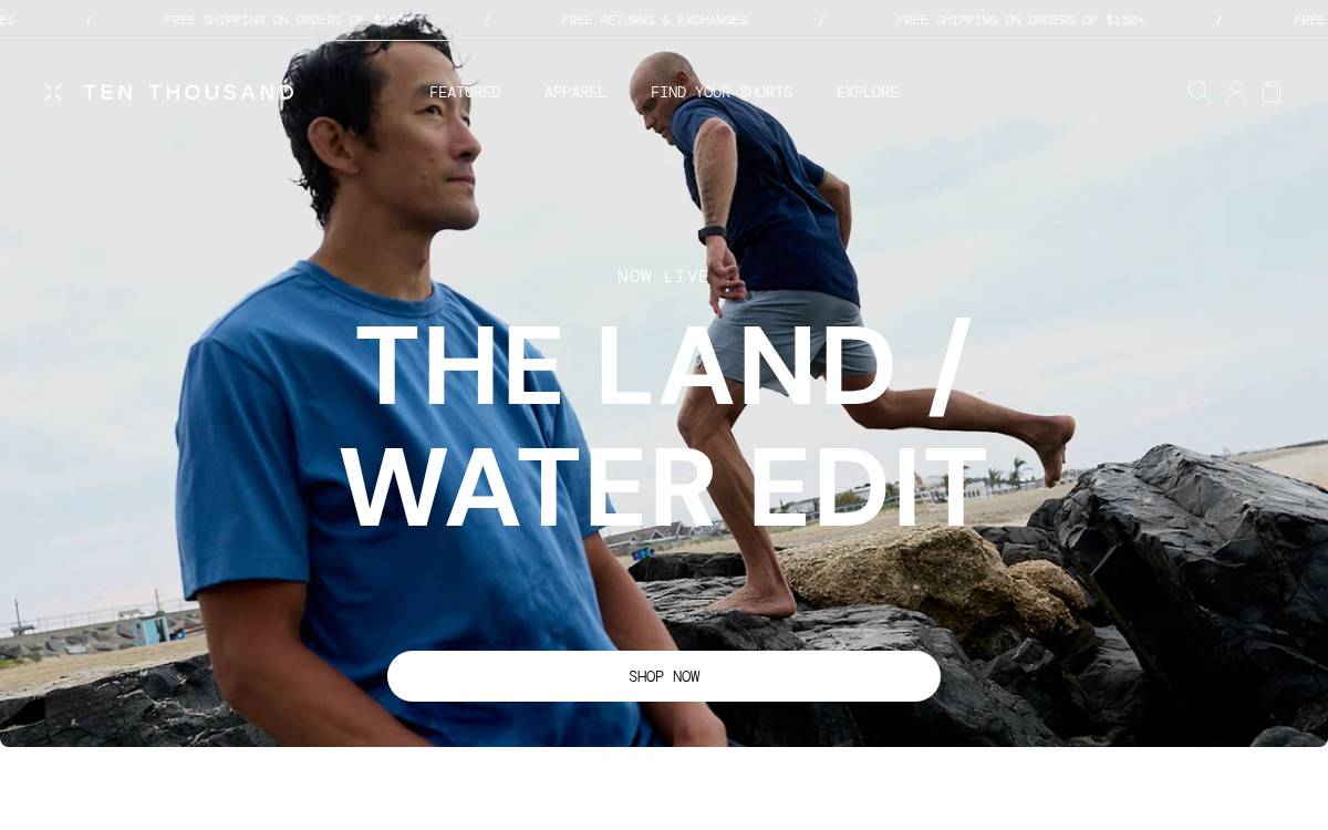 Tenthousand website preview