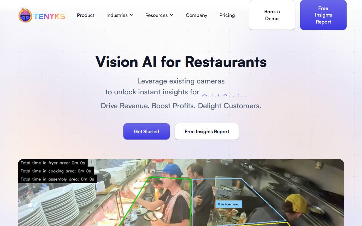 Tenyks website preview