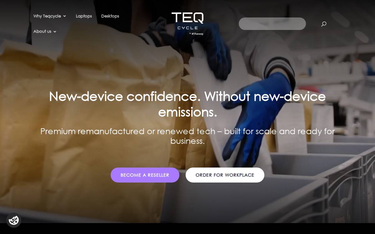 Teqcycle website preview