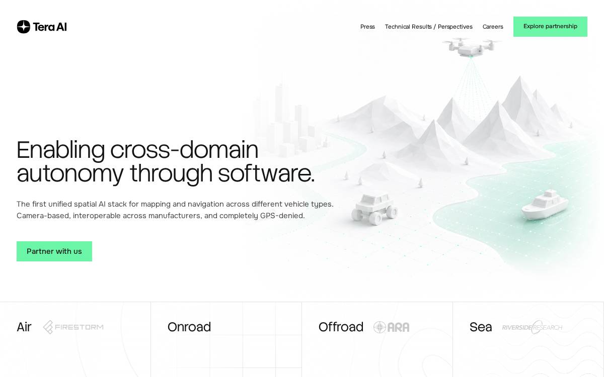 Tera AI website preview