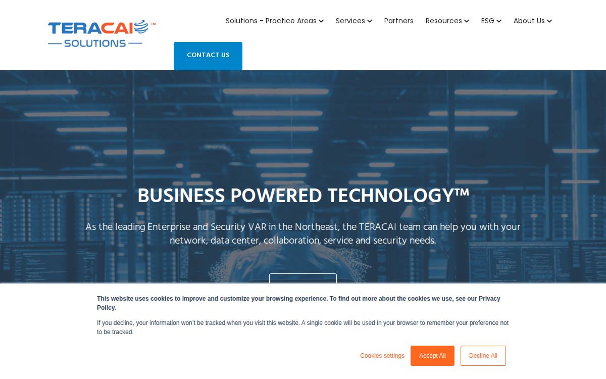 Teracai website preview