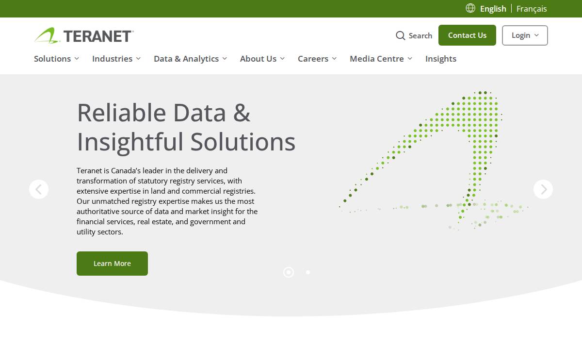 Teranet website preview
