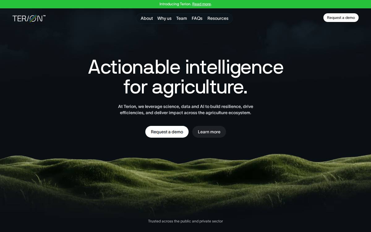 Terion website preview