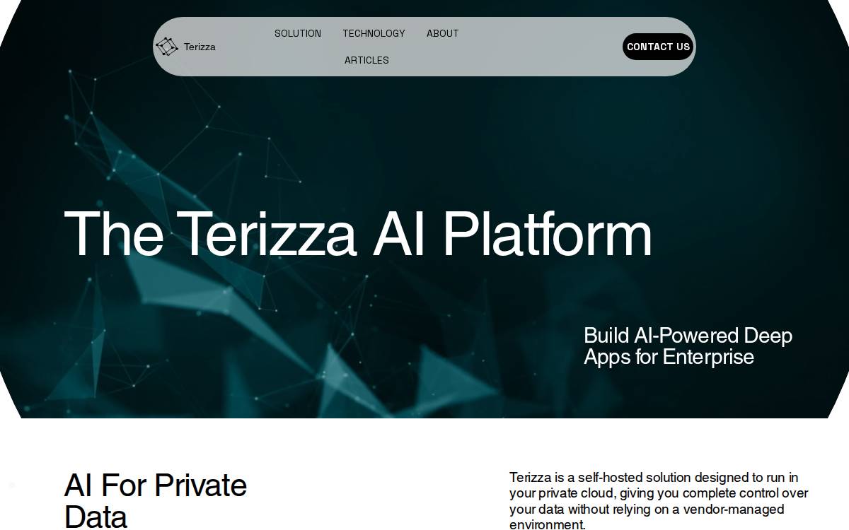 Terizza website preview
