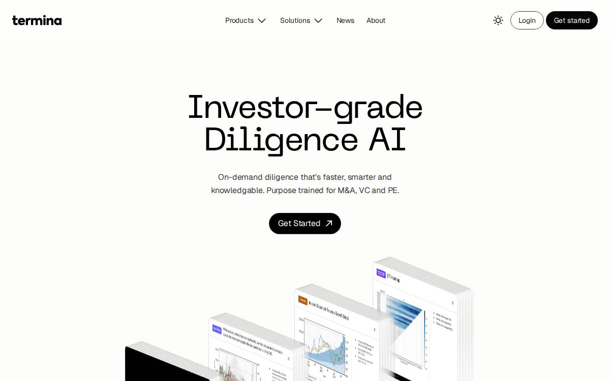 Termina website preview