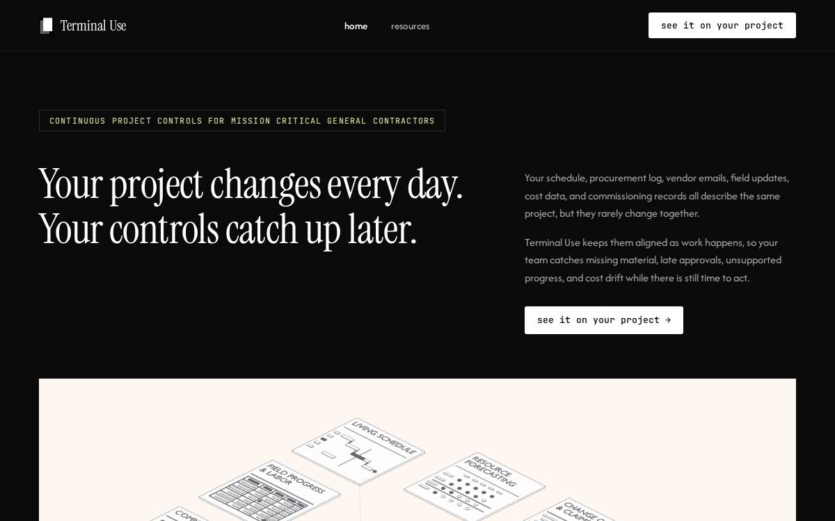 Terminal Use website preview