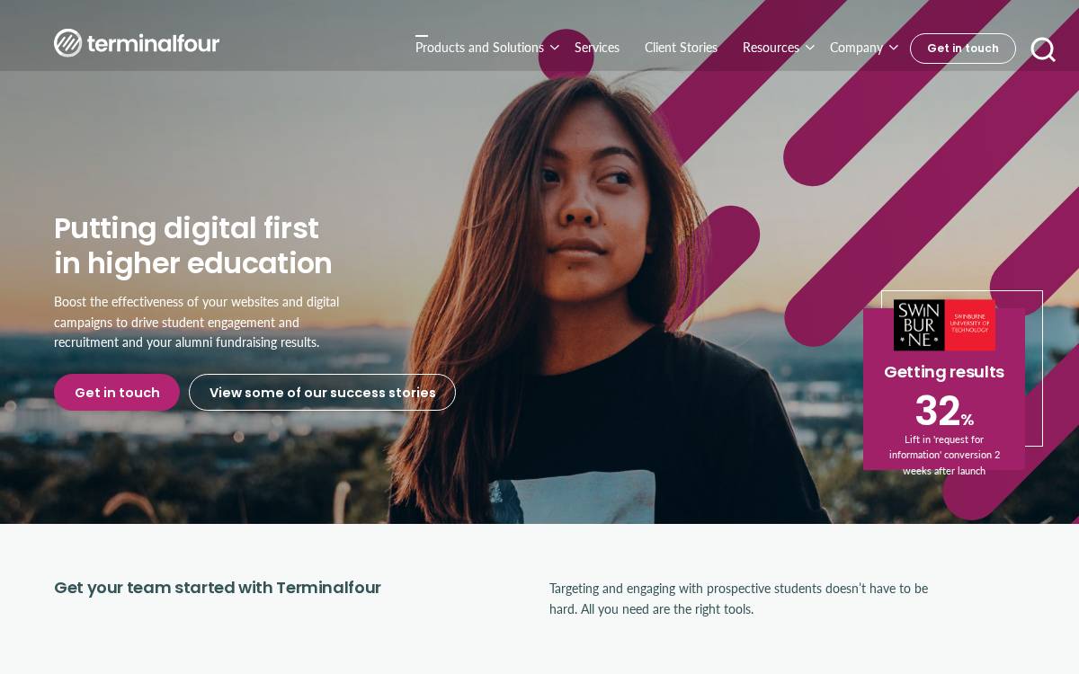Terminalfour website preview