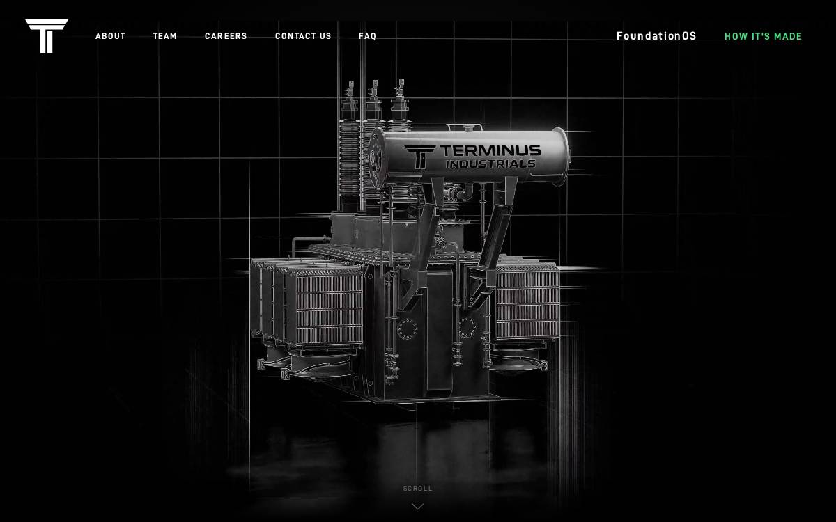 Terminusindustrials website preview