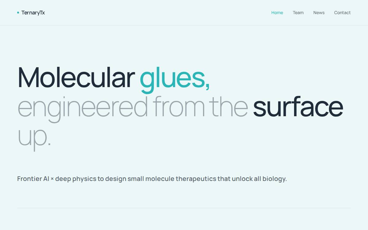 Ternary Tx Managed by: Oliver Sexton website preview