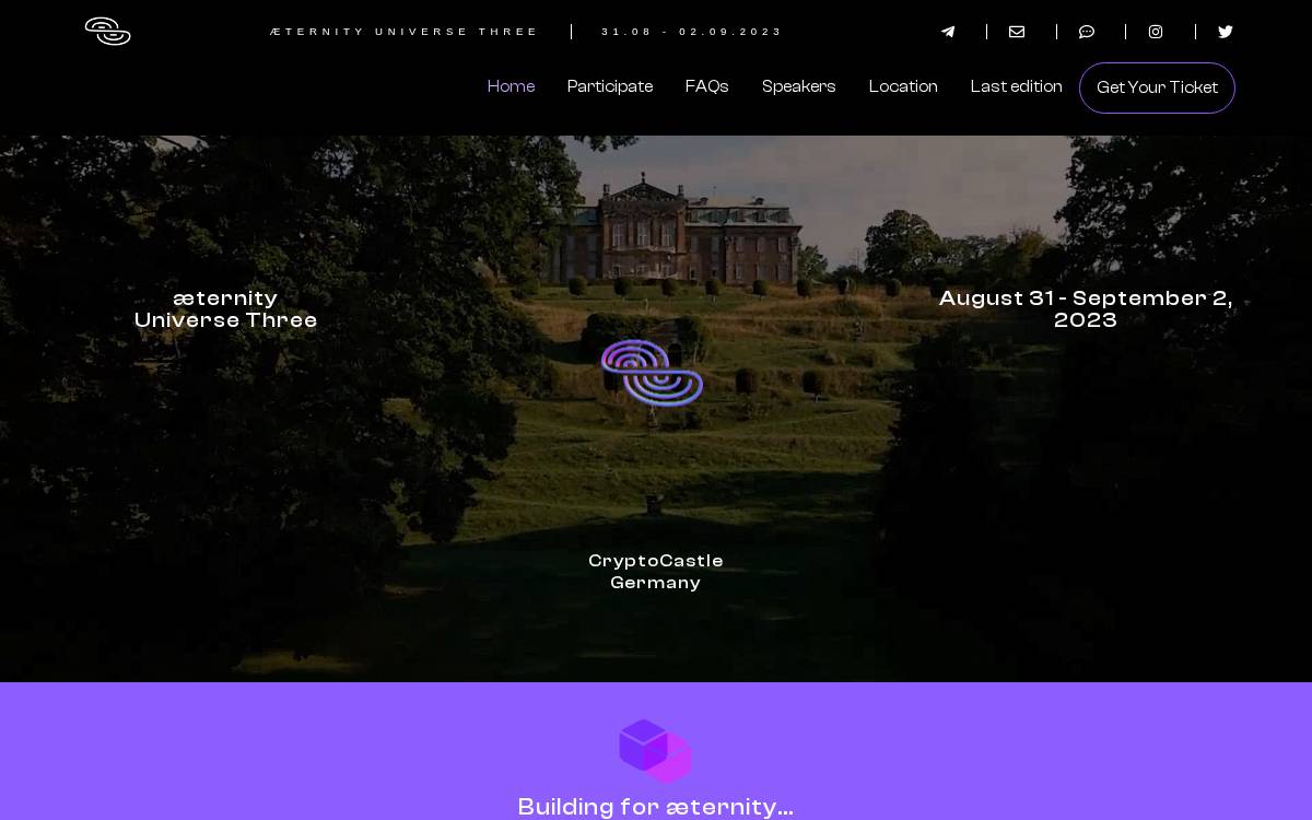æternity website preview