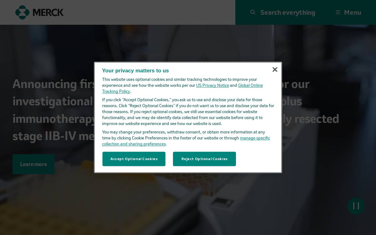 Terns Pharmaceuticals website preview