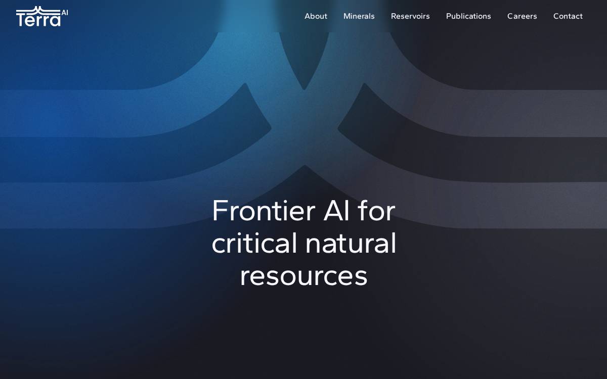 Terra AI website preview