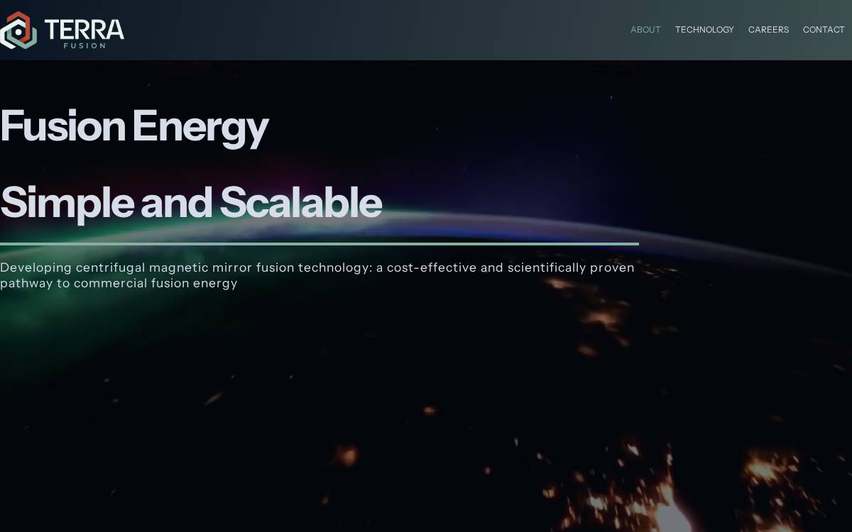 Terra Fusion website preview