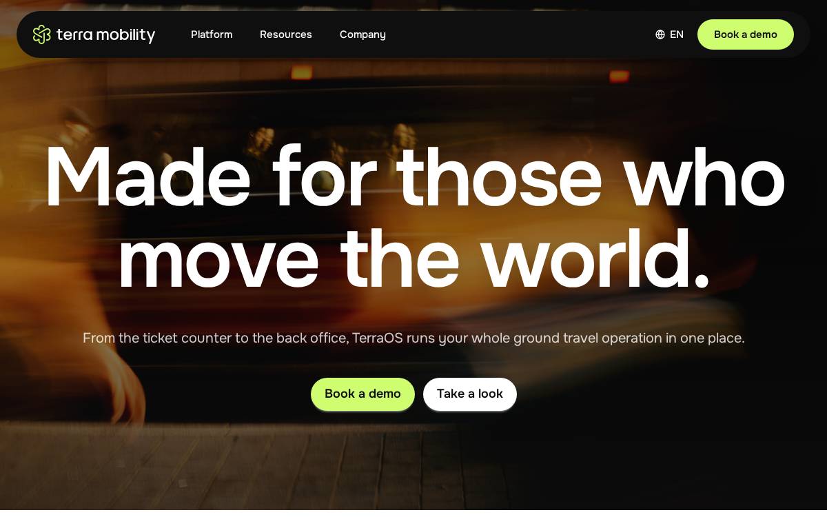 Terra Mobility website preview
