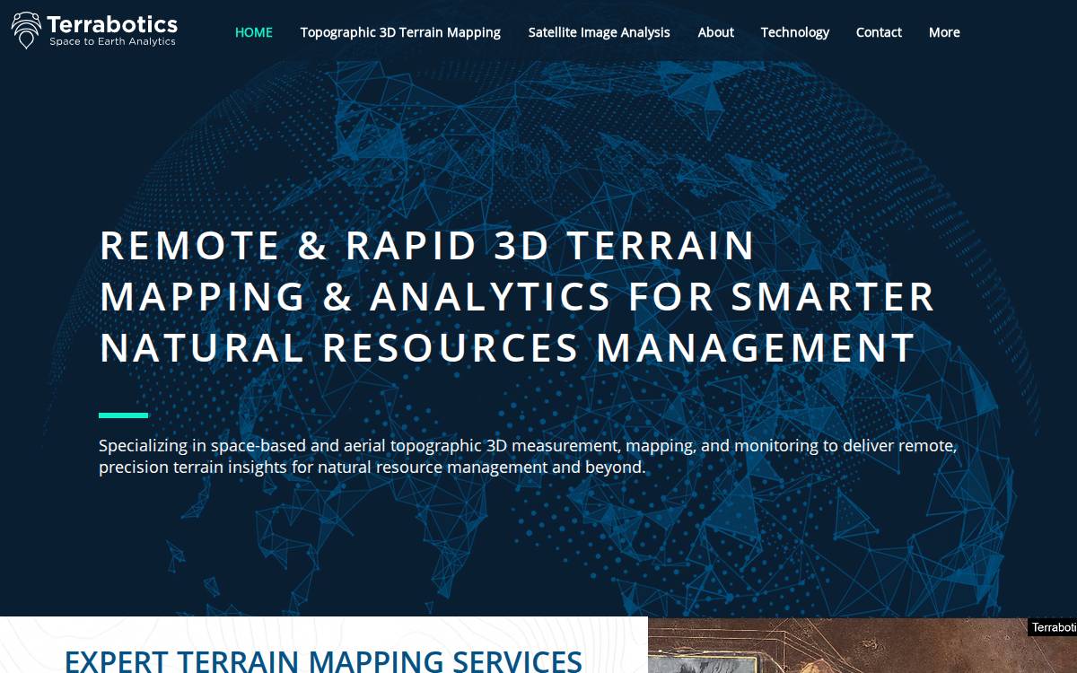 Terrabotics website preview