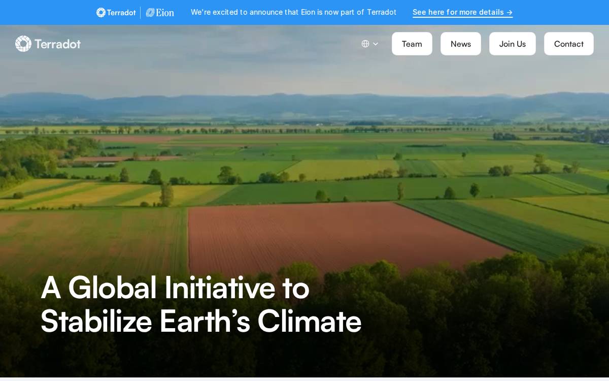 Terradot website preview