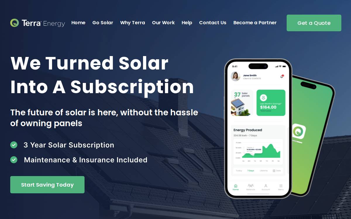 Terraenergy website preview