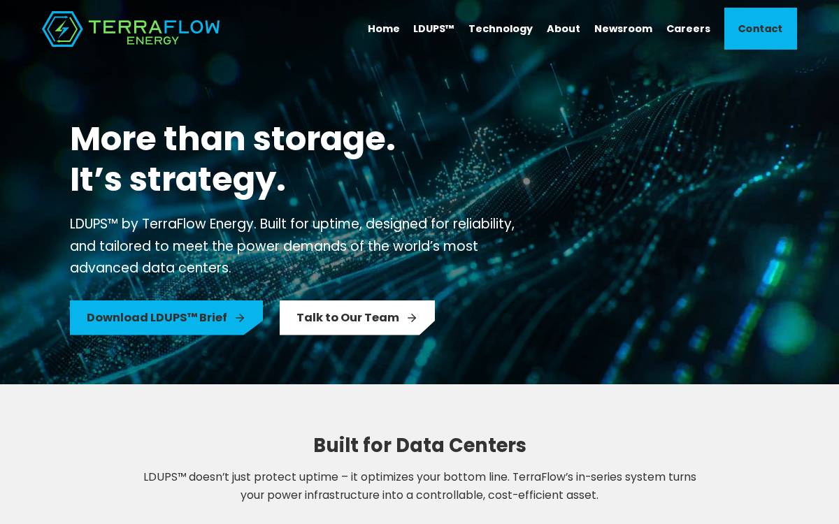 Terraflow Energy website preview