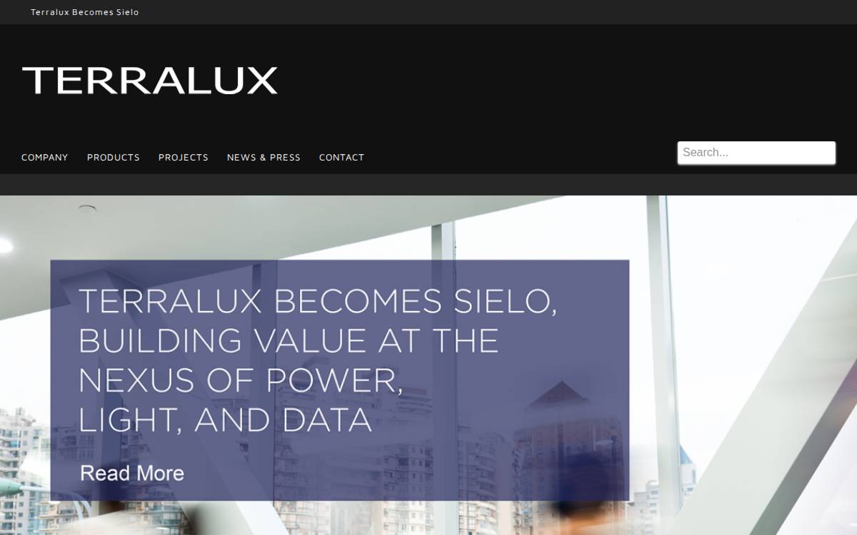 TerraLUX website preview
