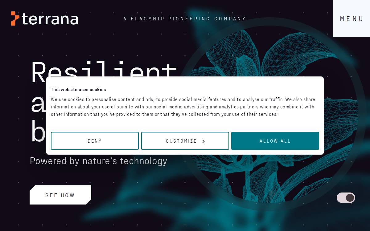 Terrana Biosciences website preview