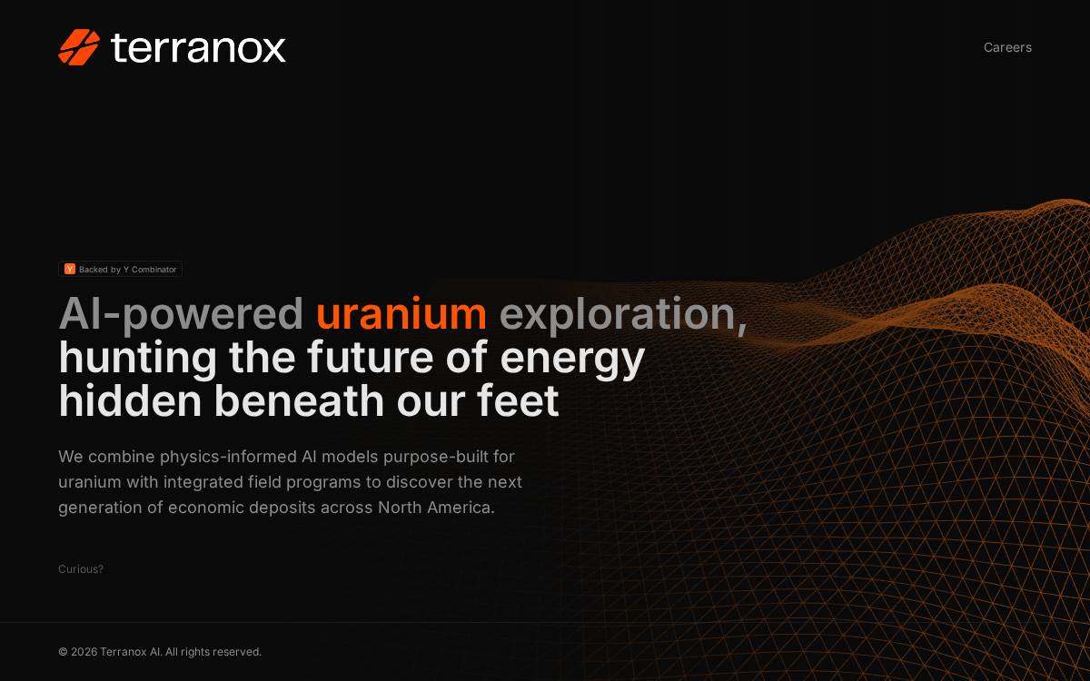 Terranox AI website preview