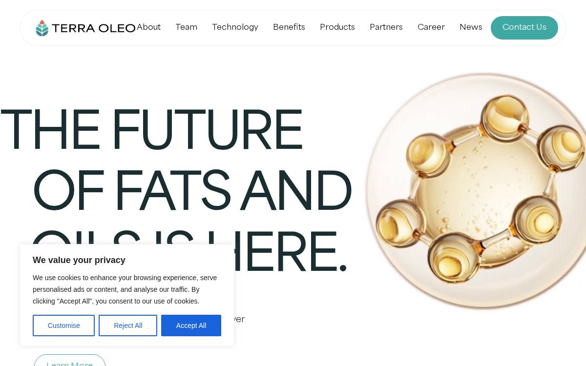 Terra Oleo website preview