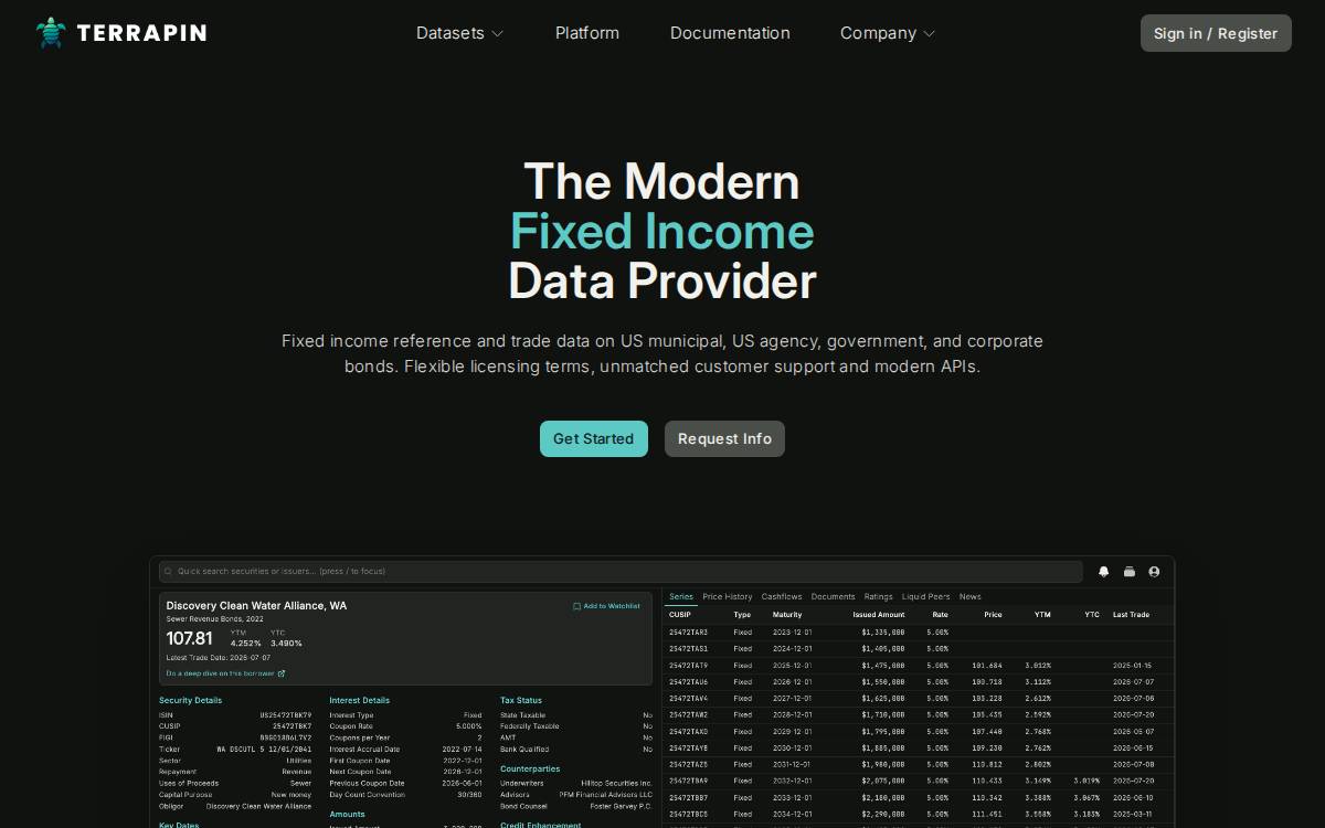 Terrapin website preview